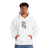 Aztec Warrior Woman Jaguar Spirit Sketch Unisex Hoodie