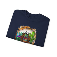 Leopard Aztec Pumpkin & Cactus Vibes Illustration Unisex Sweatshirt