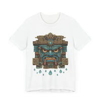 Tlaloc Rain God Stone Face Glyph Unisex T-Shirt