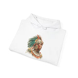 Maya Elder Warrior Watercolor Portrait Unisex Hoodie