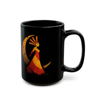 Mama Killa Inca Moon Goddess Glyph Style Black Mug