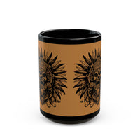 Ancient Tribal Totem Symbol Illustration Black Mug