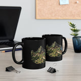 Andean Heritage Machu Picchu Village Black Mug