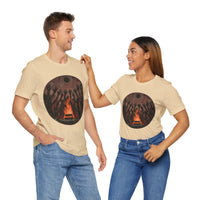 Sacred Fire Tribal Ceremony Glyph Style Unisex T-Shirt