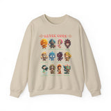 Aztec Gods Chibi Characters Pantheon Unisex Sweatshirt