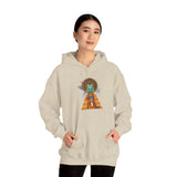 Celestial Aztec Ritual Illustration Unisex Hoodie