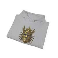 Aztec Golden Feather Headdress Mask Unisex Hoodie