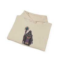 Cyber Temple Techno Priest Pixel Art Unisex Hoodie