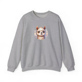 Inca Andean Llama Baby Face Illustration Unisex Sweatshirt