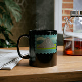 Stamp Chichén Itzá Mexico Black Mug