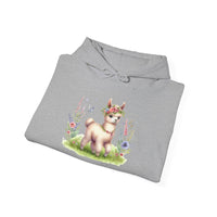 Baby Llama Inca Blossom Crown Unisex Hoodie