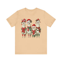 Inca Christmas Llama Family from the Andes Unisex T-Shirt