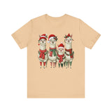 Inca Christmas Llama Family from the Andes Unisex T-Shirt