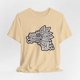 Quetzalcóatl Serpent Head Illustration Unisex T-Shirt