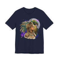 Aztec Quetzalcoatl Priestess Under Moon Unisex T-Shirt