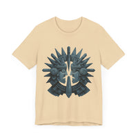 Aztec Warrior Duel Obsidian Glyph Style Unisex T-Shirt