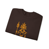 Sun Staff Shaman Tribal Symbol Gold Line Unisex Sweatshirt