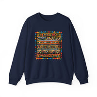 Pre-Columbian Tribal Stripe Pattern Unisex Sweatshirt