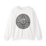 Sacred Aztec Calendar Face Unisex Sweatshirt