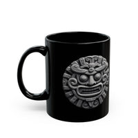 Sacred Stone Inti Inca Sun God Monochrome Style Black Mug