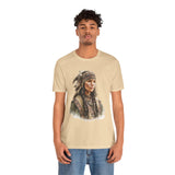 Inca Warrior Woman with Feathered Headdress Watercolor Unisex T-Shirt