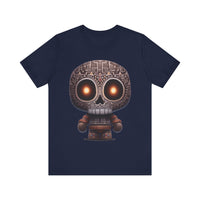 Tribal Glow Chibi Aztec Skull Unisex T-Shirt