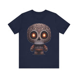 Tribal Glow Chibi Aztec Skull Unisex T-Shirt