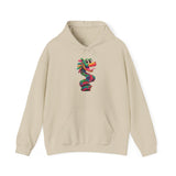 Cartoon Quetzalcoatl Cyber Serpent Unisex Hoodie