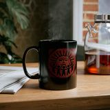 Radiant Tribal Sun Worship Inca Style Black Mug