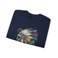 Urban Feather Headdress Graffiti Unisex Sweatshirt