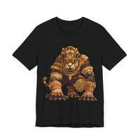 Pixel Art Mayan Jaguar Warrior Unisex T-Shirt