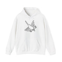 Nazca Lines Style Bird Unisex Hoodie