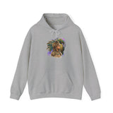Aztec Quetzalcoatl Priestess Under Moon Unisex Hoodie