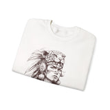 Aztec Warrior Woman Jaguar Spirit Sketch Unisex Sweatshirt