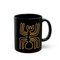 Nazca Lines Style Spider Black Mug