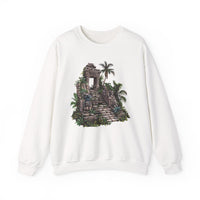 Mayan Jungle Temple Guardian Stairway Unisex Sweatshirt