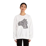 Quetzalcóatl Serpent Head Illustration Unisex Sweatshirt