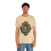 Quetzalcoatl Feathered Sun Glyph Unisex T-Shirt