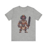 Obsidian Blade Fighter Pixel Art Unisex T-Shirt