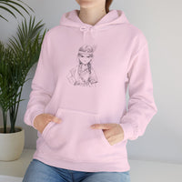 Brave Inca Girl Ink Warrior Portrait Unisex Hoodie