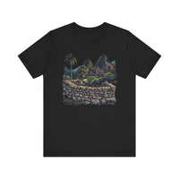 Andean Cliffside Inca Citadel Graphic Unisex T-Shirt