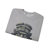 Mayan Sacred Head Stone Unisex Sweatshirt