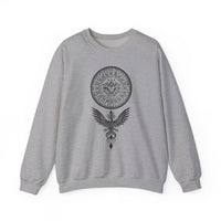 Shadow Phoenix Tribal Emblem Illustration Unisex Sweatshirt
