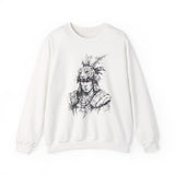 Jaguar Warrior Ink Portrait Unisex Sweatshirt