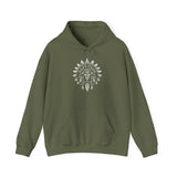 Sacred Tribal Chief Emblem Illustration Unisex Hoodie