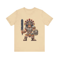 Aztec Blade Hero Pixel Art Unisex T-Shirt