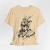 Jaguar Warrior Ink Portrait Unisex T-Shirt