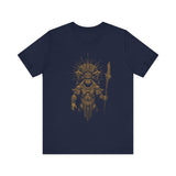 Warrior Shaman Tribal Glyph Gold Line Unisex T-Shirt