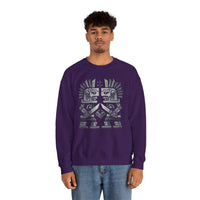 Obsidian Blade Warriors Aztec Glyph Style Unisex Sweatshirt