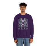 Obsidian Blade Warriors Aztec Glyph Style Unisex Sweatshirt